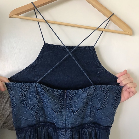 NWT Lucky Brand Denim Midi Dress - Picture 4 of 8